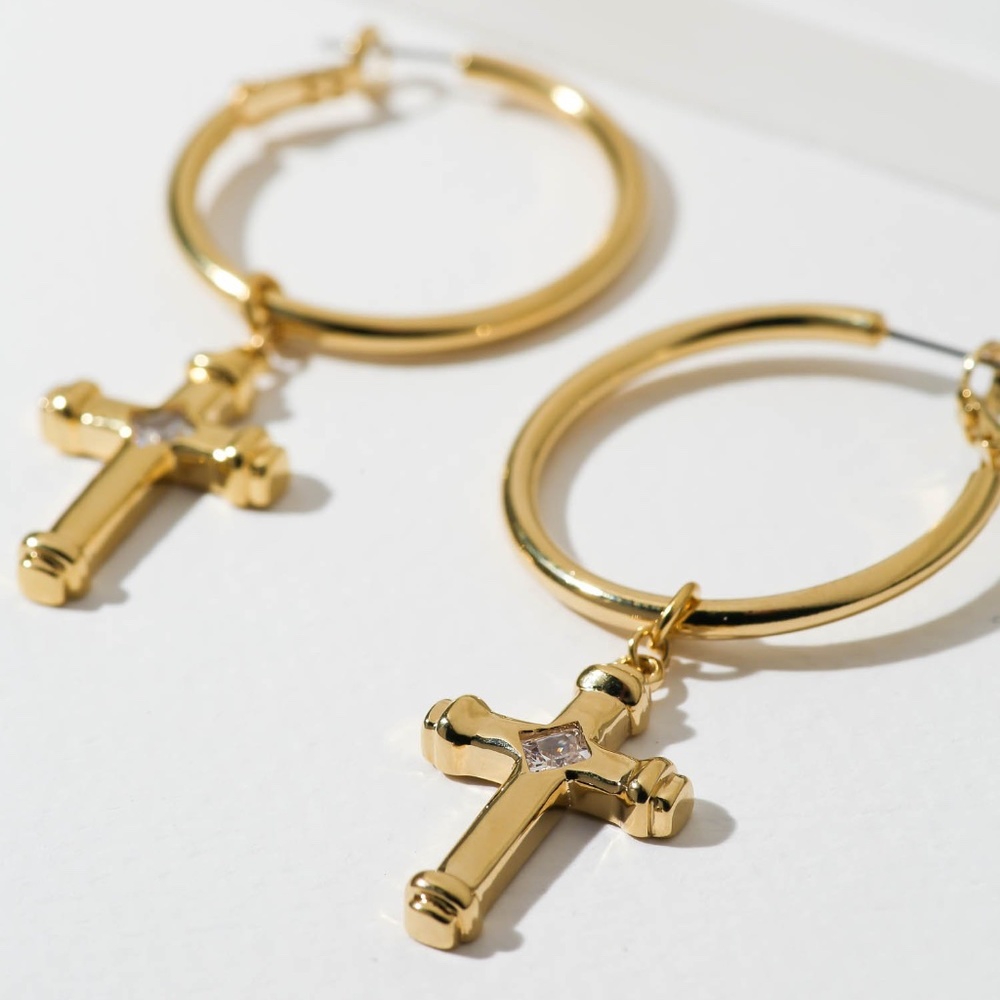 new vanessa mooney THE THRONE EARRINGS - Picture 2 of 2
